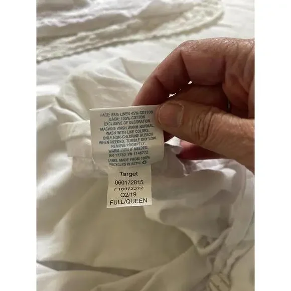 Rachel Ashwell Simply Shabby Chic TargetWhite Duvet Cover with Crochet Detail